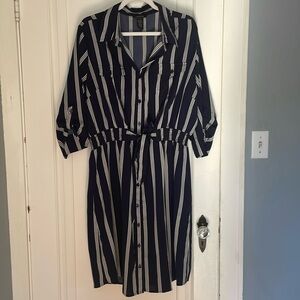 Plus size nautical dress